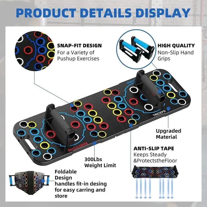 Push up Support Board, Multifunctional Exercise Chest and Abdominal Muscles, Household Men'S and Women'S Training Board Fitness