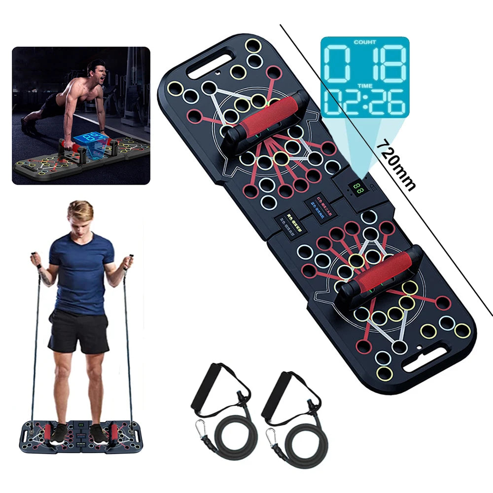 Electronic Push up Board Chest Muscle Exercise Training Multifunctional Counting Push up Stands Portable Fitness Equipment Home