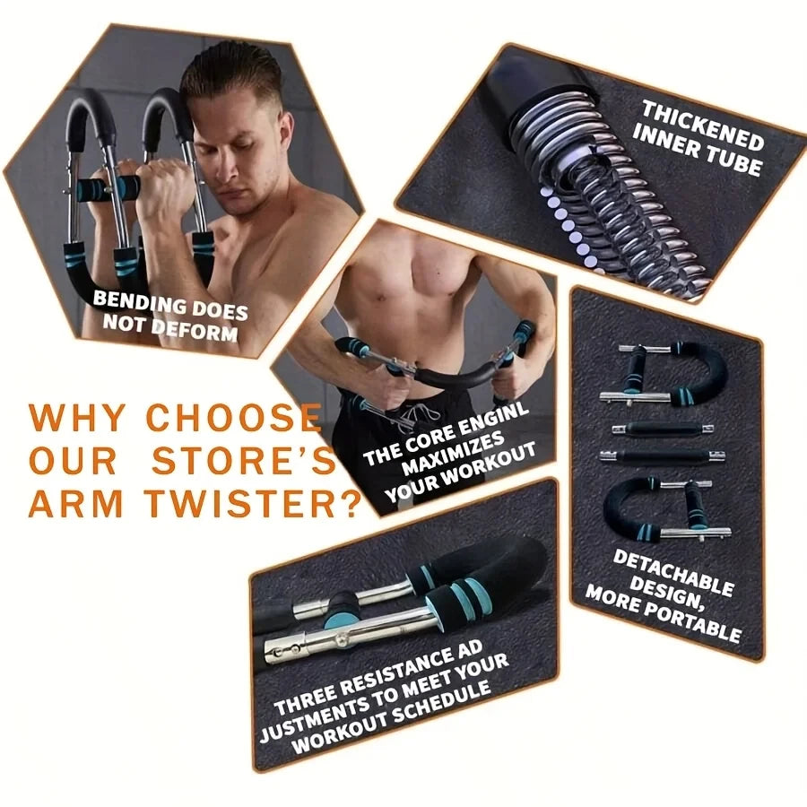 Adjustable High Quality Arm Exerciser Wrist Strength Trainer Home Chest Expander for Shoulder Arm and Chest Exercise